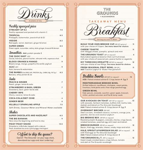 the grounds of alexandria menu.